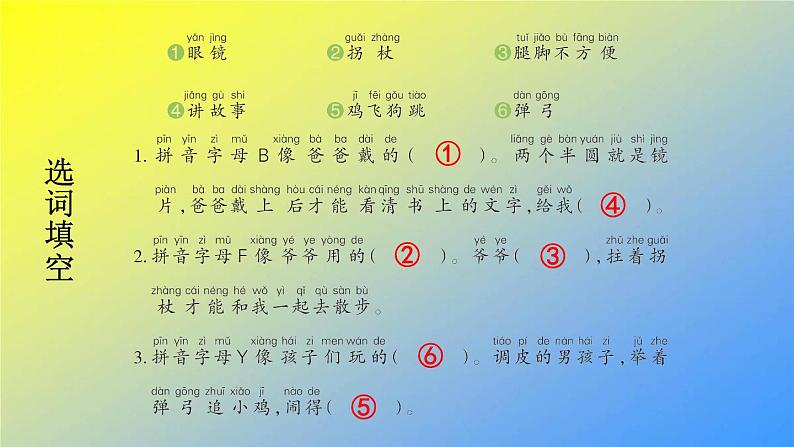 人教统编版一年级语文上册《看图写话》第三单元 拼音字母像什么课件PPT第8页