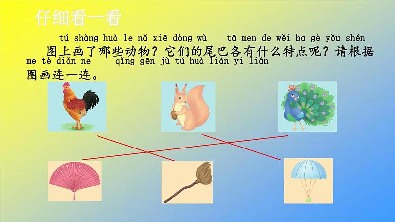 人教统编版一年级语文上册《看图写话》第六单元 比尾巴课件PPT第6页