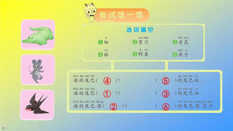 人教统编版一年级语文上册《看图写话》第六单元 比尾巴课件PPT第8页