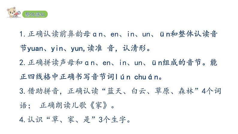 2022年部编语文一年级上册课件12 ɑn en in un ün第3页