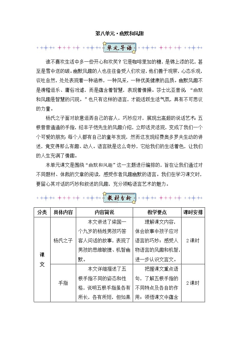 2022年部编版五年级下册课件+教案21 杨氏之子01