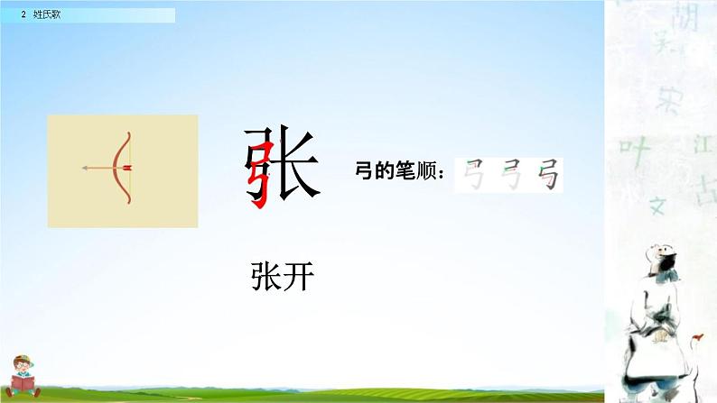 人教部编版一年级语文下册识字2《姓氏歌》教学课件PPT小学优秀公开课第5页