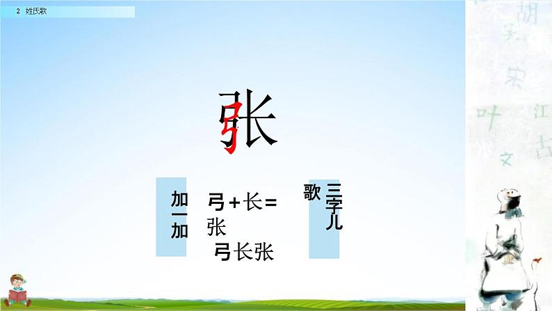 人教部编版一年级语文下册识字2《姓氏歌》教学课件PPT小学优秀公开课第6页