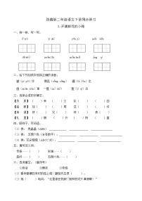 小学语文人教部编版二年级下册课文13 开满鲜花的小路精品随堂练习题