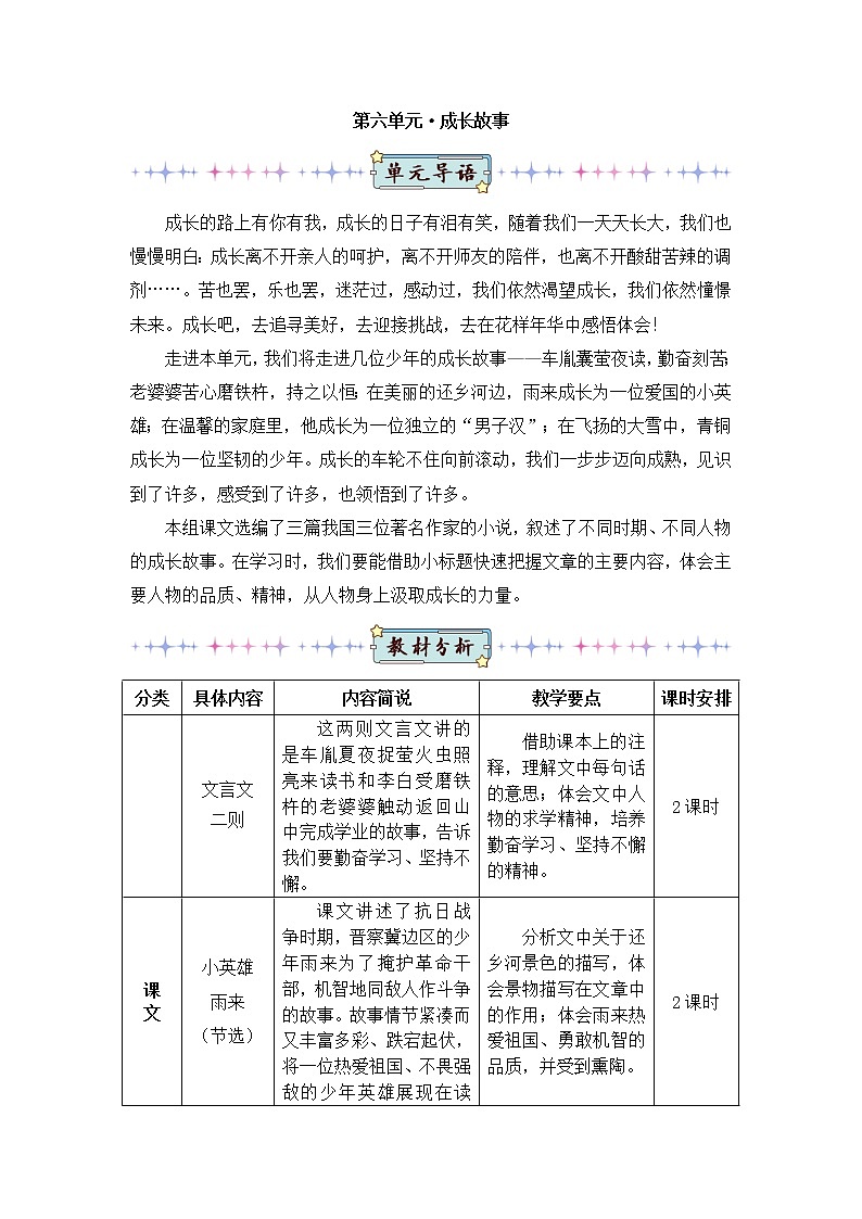 2022年部编版4年级下册课件+教案音频素材18 文言文二则01