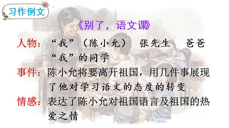 2022年部编版六年级下册课件+教案习作例文与习作05