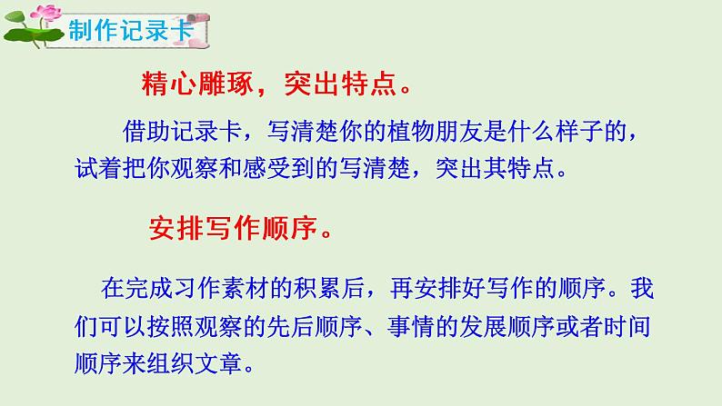 部编版小学语文三年级下册第一单元习作我的植物朋友课件第8页