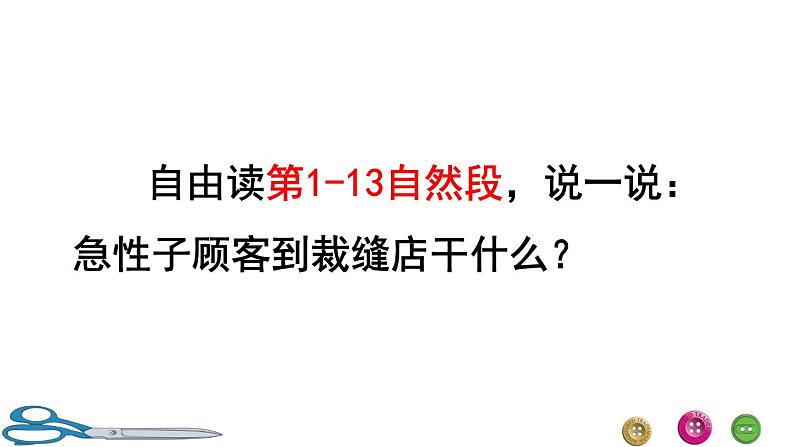 25 慢性子裁缝和急性子顾客品读释疑课件04