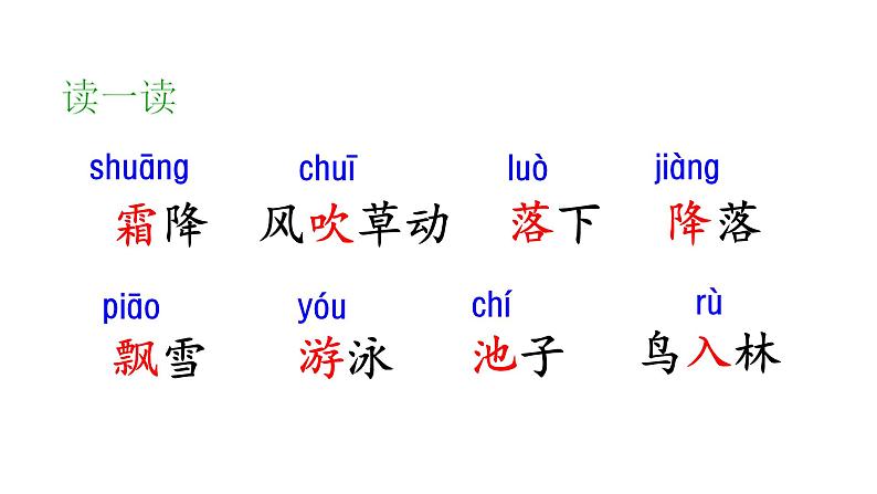 部编版小学语文一年级春夏秋冬课件PPT第5页