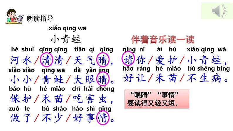 部编版语文一年级下册 3 小青蛙课件PPT第6页