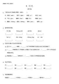 六年级上册8* 灯光测试题