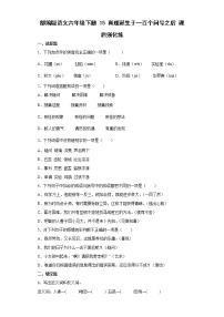 小学语文人教部编版六年级下册16 真理诞生于一百个问号之后测试题