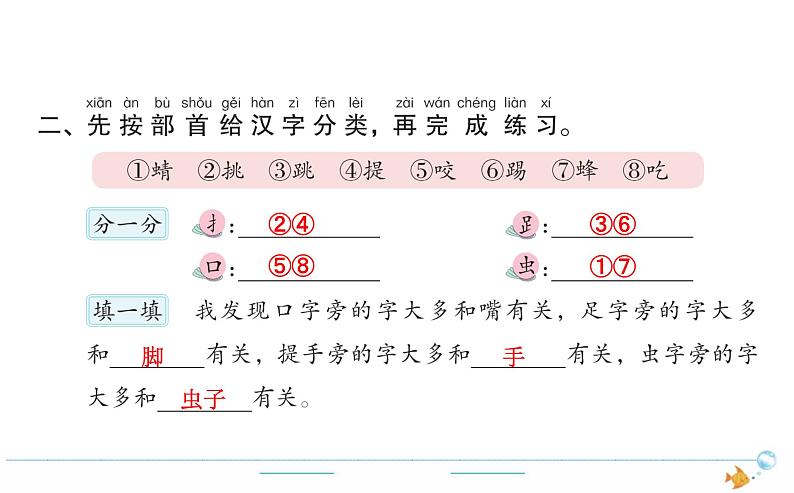 1年级语文下R  五  识字  语文园地五作业课件第2页