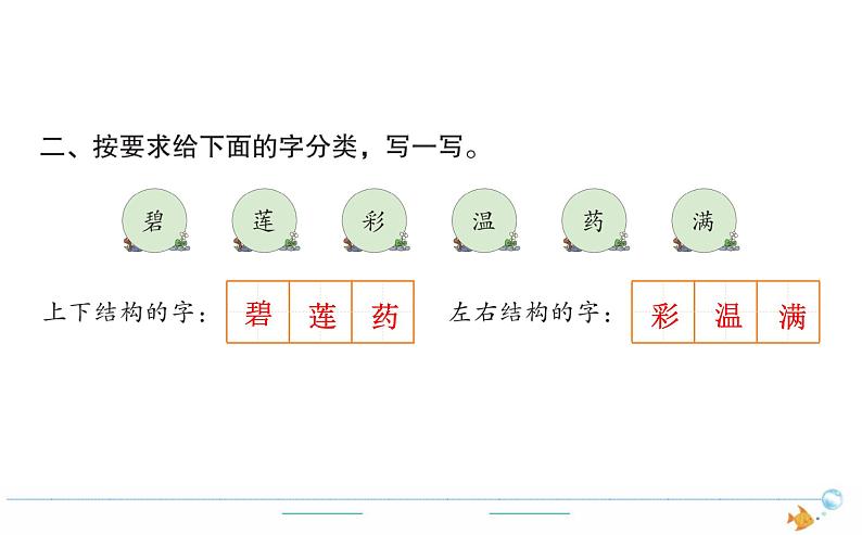 2年级语文下R  六  课文  语文园地六作业课件02