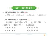 3年级语文下R  六   21我不能失信作业课件
