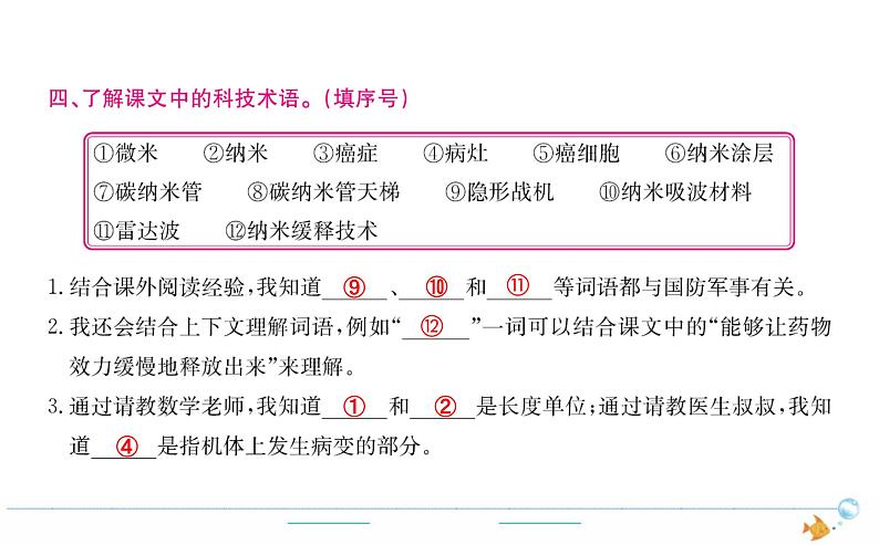 4年级语文下R  第二单元  7　纳米技术就在我们身边作业课件第3页