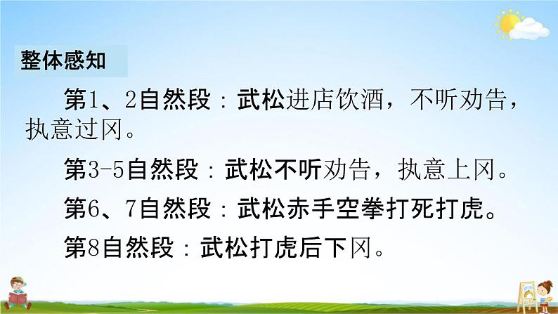 人教部编版五年级语文下册《6 景阳冈》课堂教学课件PPT优秀公开课第8页