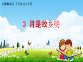 人教部编版五年级语文下册《3 月是故乡明》课堂教学课件PPT优秀公开课