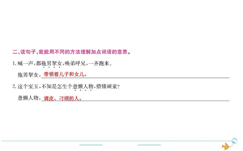 5年级语文下R  第二单元  语文园地作业课件第2页