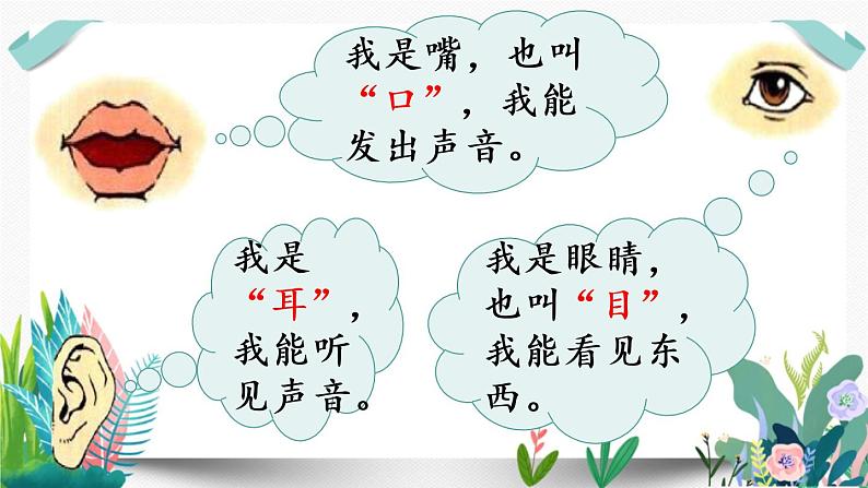 3部编版小学语文.口耳目第1课时课件PPT02