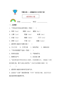 人教部编版五年级下册第七单元18 威尼斯的小艇同步训练题