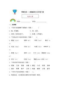 人教部编版五年级下册19 牧场之国课后复习题