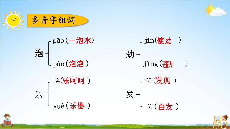 人教部编版二年级语文下册《第四单元 综合复习》教学课件PPT小学优秀公开课07