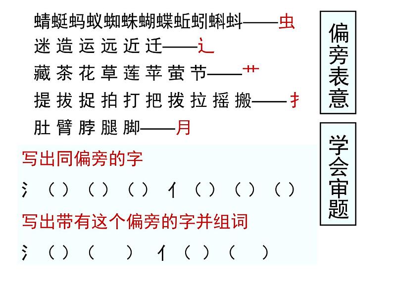 部编教材一下语文第五单元复习课件PPT04