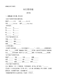 小学语文人教部编版五年级下册8* 红楼春趣课后练习题