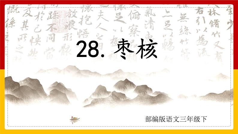 28.枣核 课件第1页