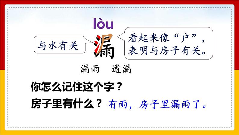 27.《漏》第一课时课件第6页