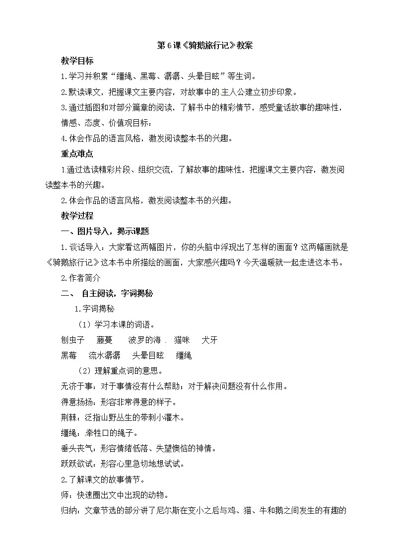 6.《骑鹅旅行记》（课件+教案+练习）01