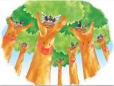 部编版小学语文一年级《课文6：树和喜鹊》 课件