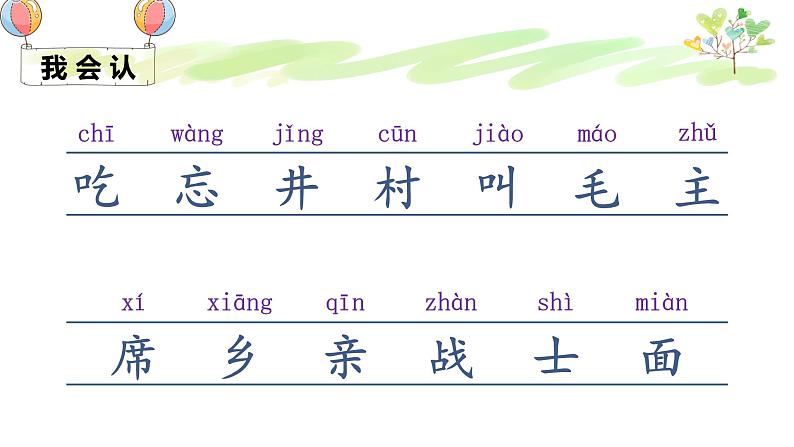 部编版小学语文一年级部编版语文一年级下册1吃水不忘挖井人课件PPT05