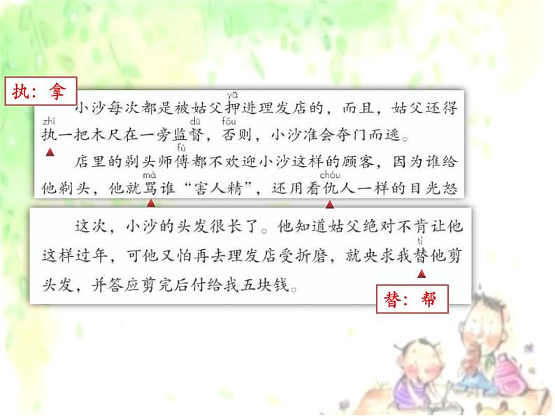 部编版三年级语文下册第六单元《19 剃头大师》教学课件03