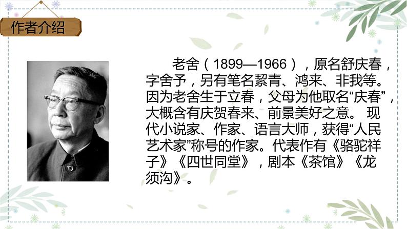 部编版四年级下册语文14.母鸡课件第5页