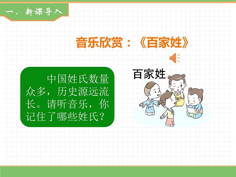 人教版语文一年级下册 第一单元 识字2   姓氏歌课件PPT02