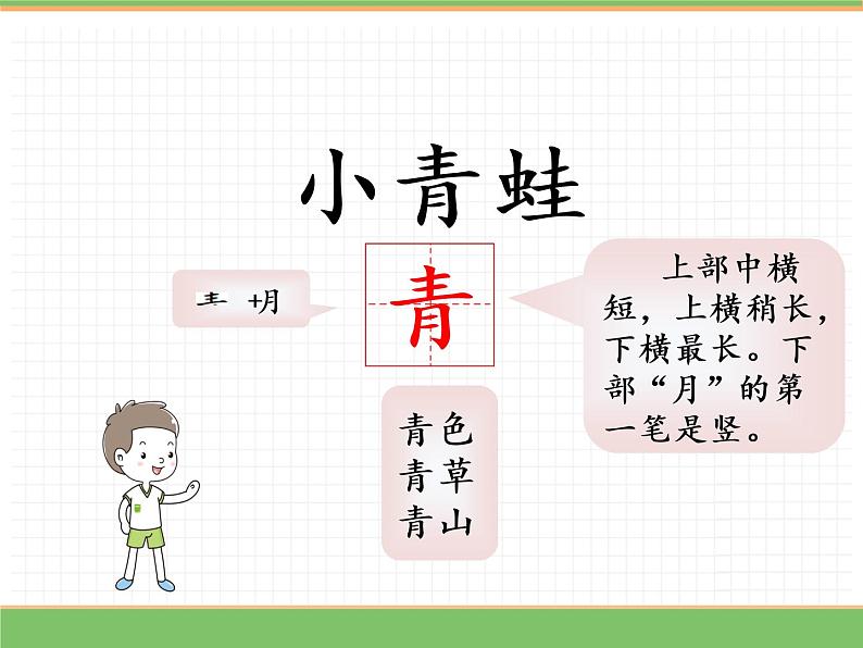 人教版语文一年级下册 第一单元 识字3   小青蛙课件PPT第3页