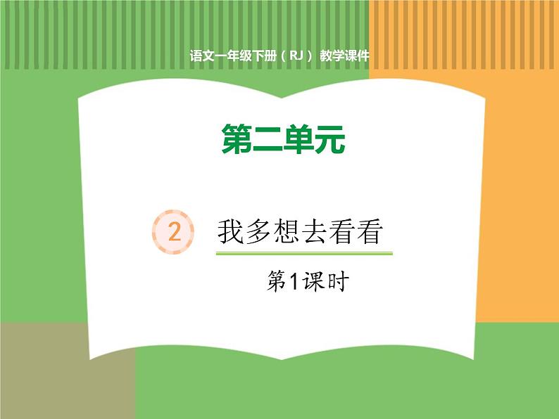 人教版语文一年级下册 第二单元 2  我多想去看看（第一课时）课件PPT第1页