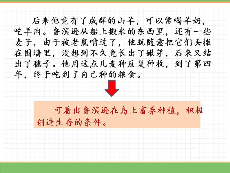 人教版语文六年级下册 第二单元 5 鲁滨逊漂流记（节选）第二课时课件PPT第7页