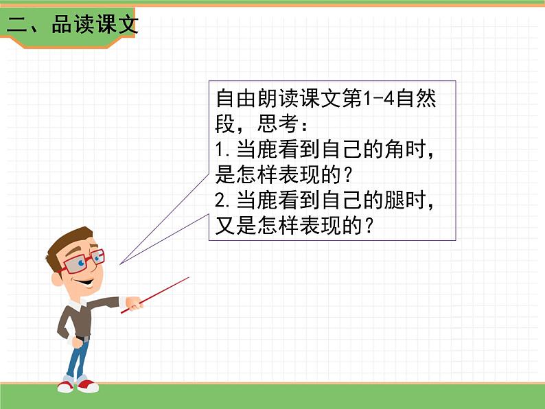 人教版语文三年级下册 第二单元 7 鹿角和鹿腿 第二课时课件PPT第3页