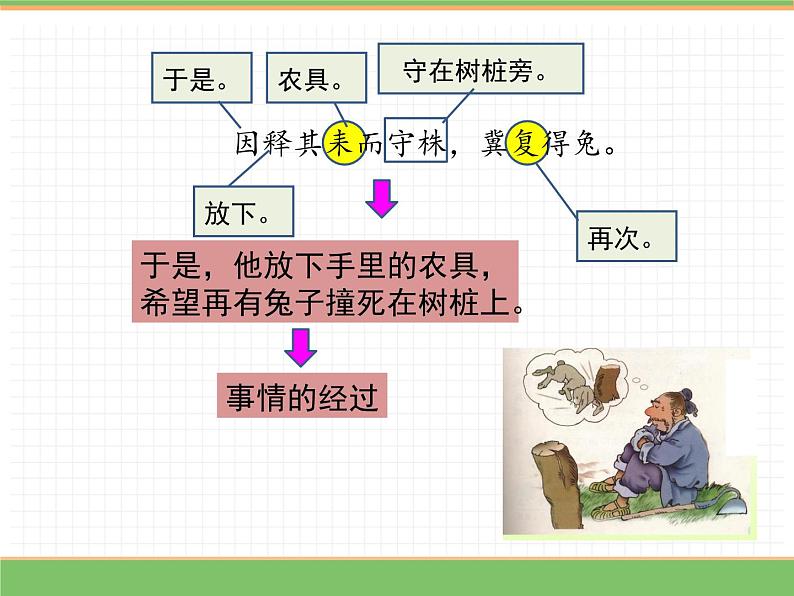 人教版语文三年级下册 第二单元 5 守株待兔 第二课时课件PPT第6页