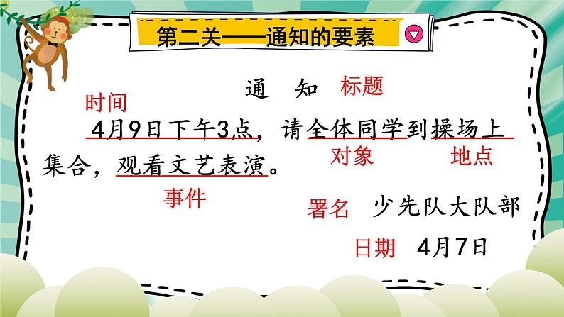 3-1 习作探宝之一：通知、启事我知道 期末复习课件-2021-2022学年语文三年级下册06