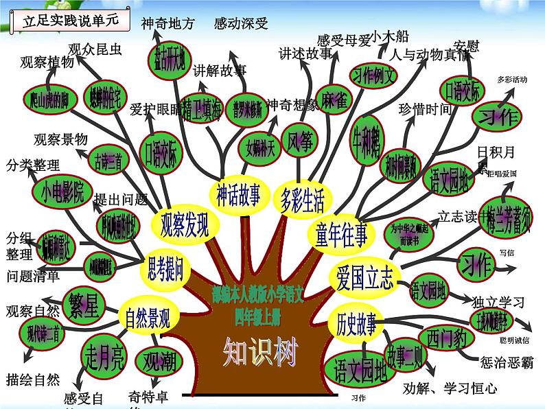 部编版语文四年级上册全册教案+课件+知识点+试题08