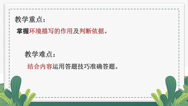 小升初阅读理解方法总结——环境描写的作用课件PPT第3页