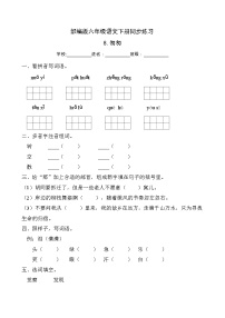 小学语文人教部编版六年级下册8 匆匆优秀巩固练习