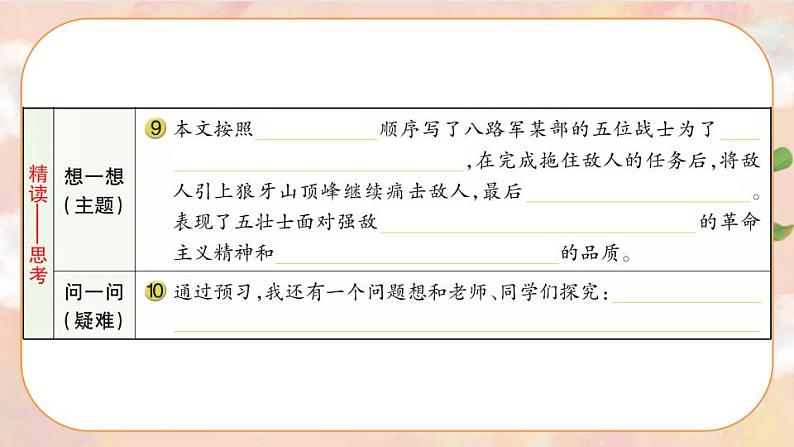 6《狼牙山五壮士》 课件+教案+导学案课件+练习+音视频素材04