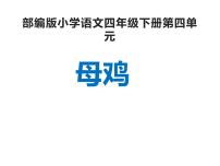 小学语文人教部编版四年级下册14 母鸡授课课件ppt