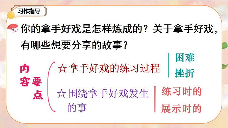 部编版语文六上 习作七：我的拿手好戏  课件+教案06