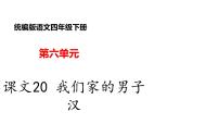 人教部编版四年级下册19* 我们家的男子汉图文ppt课件